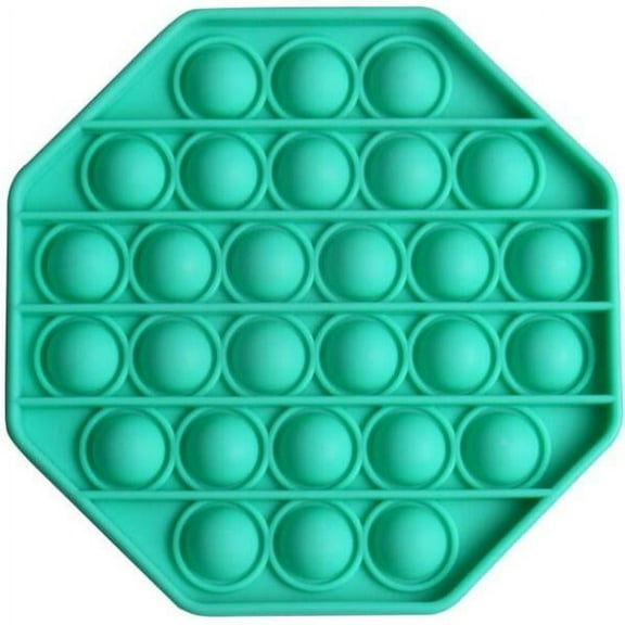 Teal Octagon Push Pop Bubble Fidget Toy [Toys, Ages 3 ]