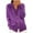 Purple-30, variant on HTNBO Women's Cardigan Sweaters Open Front V Neck Button Down Sweater Long Sleeve Knitted Solid Casual Sweater Coat