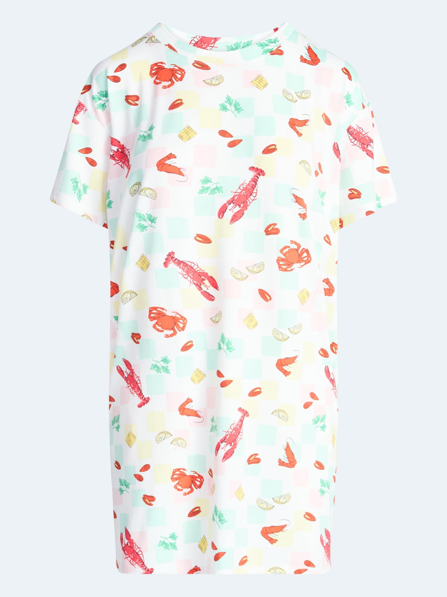 Joyspun Women's Dreamy Soft Collection Short Sleeve Sleepshirt, Sizes S/M-2X/3X