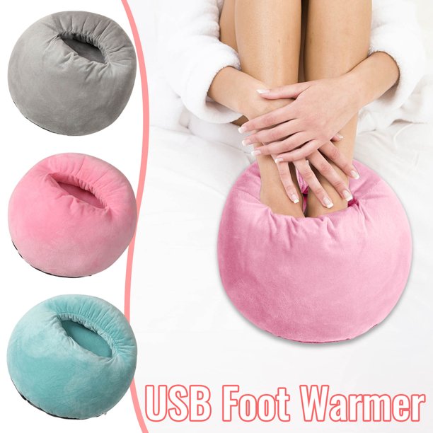 onlyliua ¡ Ofertas Del Día Liquidación Prime! Zapatillas Calefactoras para Pies En Usb, Calentadores En Pies Portátiles En Almohadilla Térmica, Calentadores En Pies Extraíbles y Lavables