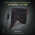 thumbnail image 3 of Sunbeam AdvancedHeat King-Sized Heating Pad, Sunbeam Heating Pad for Tough Pain Relief, 3 of 7