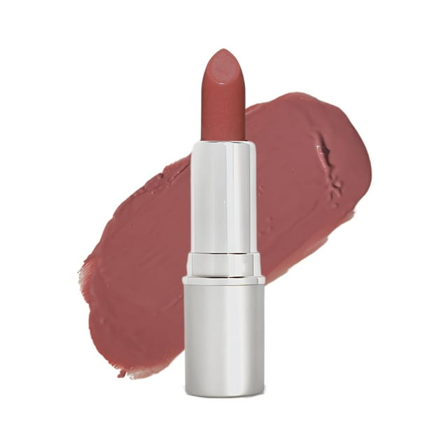 Barra de labios de larga duración Honeybee Gardens Truly Natural, Swizzle, malva rosa neutro, hidratante y nutritivo natural, vegano, sin gluten y sin crueldad animal, 3 g
