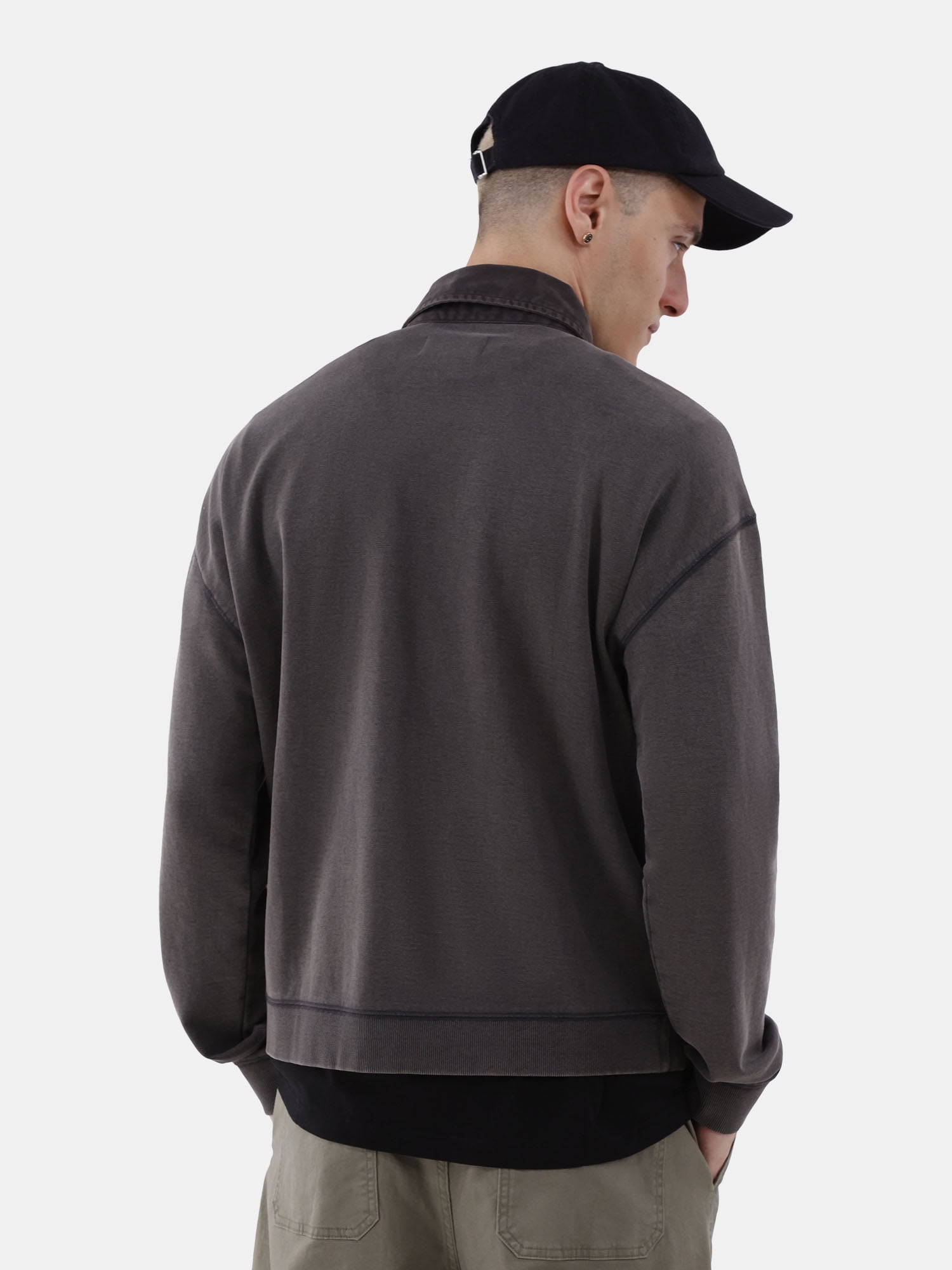 No Boundaries All Gender Knit Long Sleeve Rugby Shirt, Men's Sizes XS-3XL