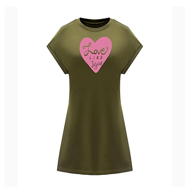 Vestido de verano para mujer, ropa, trajes, vestido ligero y suave con cuello redondo para viajes M