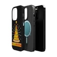 thumbnail image 2 of DistinctInk MagSafe Tough Case for Apple iPhone 15 Pro (6.1" Screen) - Pizza Entire Food Pyramid - Tempered Glass Back, 2 of 6