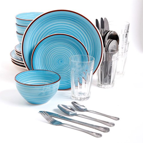 Gibson Home Fresh Essentials 32Piece Dinnerware Combo Set