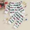 thumbnail image 4 of 2023-08-24 Lioraitiin 0-3Y Toddler Baby Boys Girls Christmas Clothes Sets Xmas Tree Print Long Sleeve Pullover Sweatshirts Pants, 4 of 4