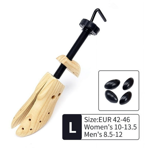 Shoe Stretcher Shoe Expander Wooden Shoe Stretcher Shoe Tree Wooden Shoe Expander Shoe Stretcher Adjustable Wooden Professional Widener Shoe Expander Unisex For Men Women L 42-46