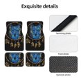 thumbnail image 4 of Balery Wolf Head And Dreamcatcher Juego de 4 Alfombrillas para Auto, Revestimientos de Caucho Resistente, Diseño Antideslizante, 4 of 7