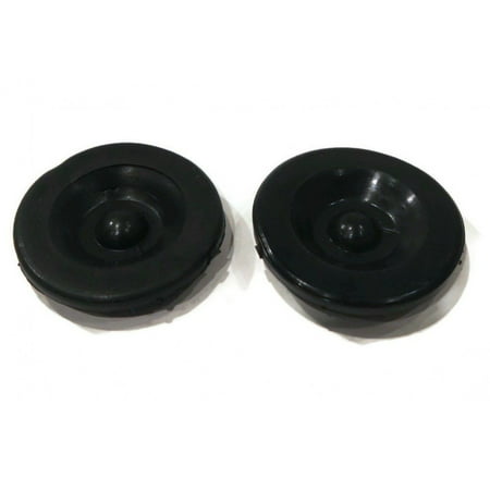 (2) New BLACK RUBBER GREASE PLUG Hub Dust Caps for AL-KO Trailer Camper RV Axle by The ROP