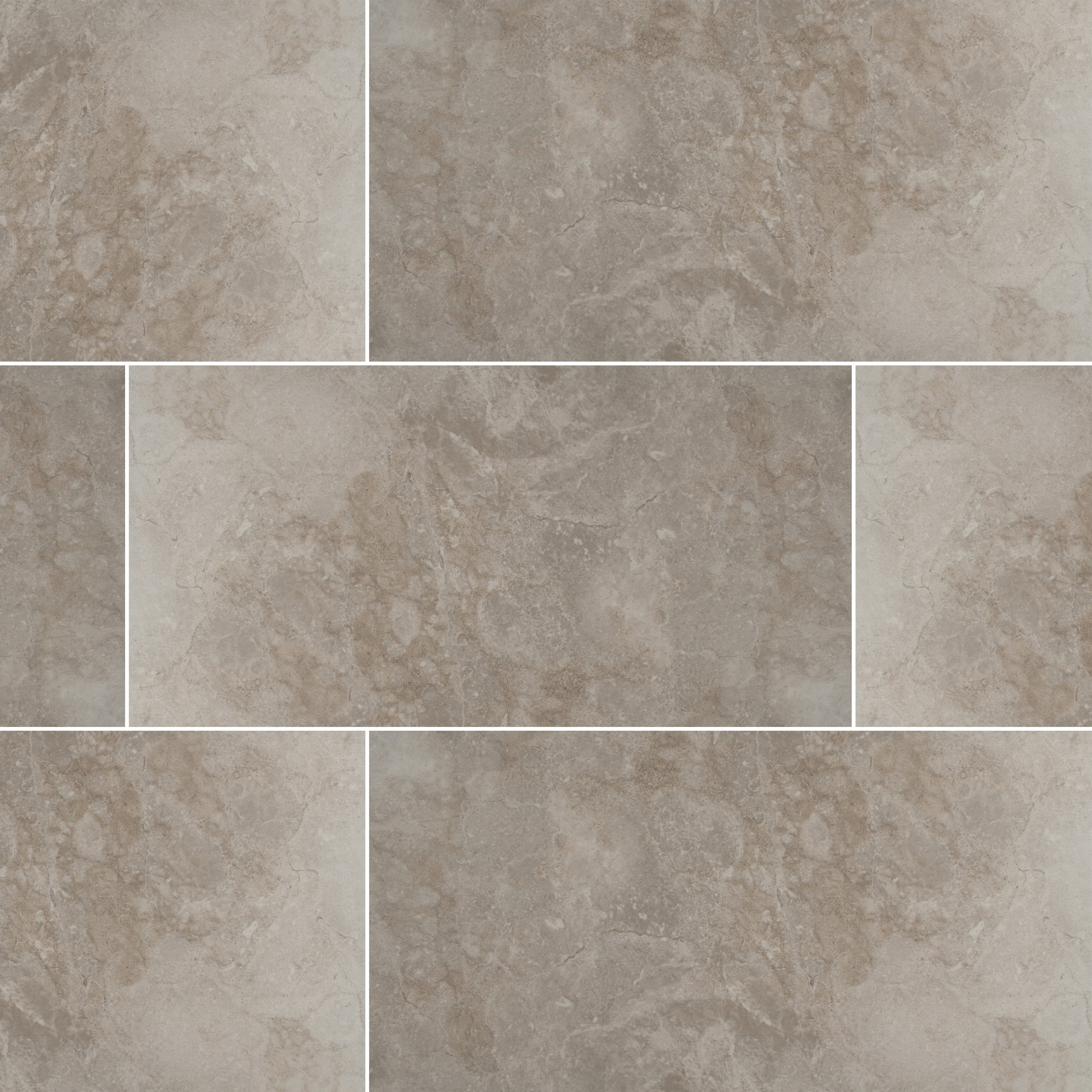 Adella White 18 in. X 18 in. Glazed Porcelain Floor and Wall Tile
