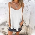 thumbnail image 2 of fatyb Womens Flowy Tank Tops Ruffle Hem Spaghetti Strap Camisole Lightweight Summer Beach Cami Shirts, 2 of 7
