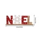 thumbnail image 4 of Adorno de mesa con letras de Papá Noel, muñeco de nieve, copos de nieve, decoración de madera para fiestas navideñas, 4 of 9