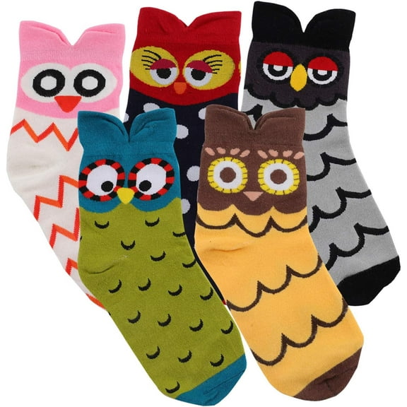Women's Cat Socks - Adorable Animal Socks, Perfect Cat, Dog, and Owl-Themed Gifts for Women