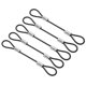 thumbnail image 1 of Candado de Cable de Seguridad de 0.3Ft (4 Pulgadas), 5Pcs de Cable de Acero Inoxidable de 0.08 Pulgadas de Diámetro con Doble Bucle para Iluminación de Escenario y Candado de Equipaje, Negro, 1 of 7