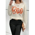 thumbnail image 6 of Cozy Casual Sweater with Letter Pattern - Apricot Color - [ZhiHiMeRi] | (US 16-18)XL, 6 of 9