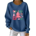 thumbnail image 2 of EchfiProm Plus Size Christmas Sweatshirts for Women Crewneck Sweatshirt Pullover Letter Print Ugly Fall Xmas Womens Tops Long Sleeve, 2 of 3