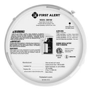 First Alert SMI100 Battery-Operated Smoke Alarm, 1046827PT