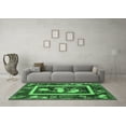 thumbnail image 3 of Ahgly Company Indoor Rectangle Oriental Emerald Green Asian Inspired Area Rugs, 8' x 10', 3 of 4