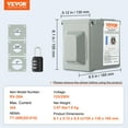 thumbnail image 6 of VEVOR 30 Amp RV Power Outlet Box, 125/250 Volt, Enclosed Lockable Outdoor RV Receptacle Box, NEMA TT-30R Weatherproof Electrical Panel, for RV Camper Trailer Motorhome Tested toStandards, 6 of 9