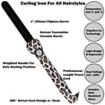 thumbnail image 3 of Jose Eber: Clipless Curling Iron 1" (25mm) - Giraffe - Professional Tourmaline Ceramic Barrel, Wand Styling Tool, Ion Technology, Heat Resistant Glove, 3 of 9