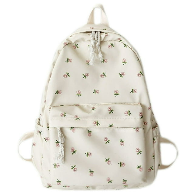 Sac à Dos Imprimé Floral Mode Étudiant Voyage Grande Capacité Cartable (B)