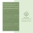 thumbnail image 4 of American Soft Linen Luxury Turkish Hand Towel Set, 100% Cotton 4 Piece Hand Face Towels for Bathroom and Kitchen, Sage Green, 4 of 9