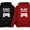 Stay Black / Play Red, variant on Matching Couple Hoodies Set Play Together Stay Together Funny Gamer Valentine Stay Black XX-Large / Play Red XX-Large