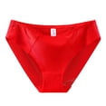 thumbnail image 2 of Blmnix Breathable Underwear Women Plus Size Hipster Panties Panty Red Cotton Underwear for Women,XL, 2 of 5