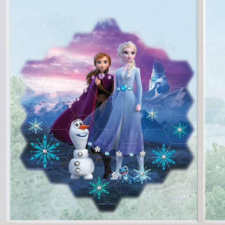 Disney: Window Art Mosaic - Frozen - 41 pcs, Reusable Window