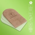 thumbnail image 4 of Elevador de talón de gel MARS WELLNESS ajustable de 3 capas con suave gamuza, 4 of 6