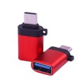 thumbnail image 2 of Bearachild Nuevo adaptador portátil tipo c a USB ordenador portátil USB 3,0 Mini convertidor de USB-C de aleación de aluminio Juegos de teclado y mouse para computadora rojo, 2 of 6