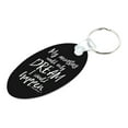 thumbnail image 2 of ThisWear Anti Racisim Keytag My Ancestors Could Only Dream I Would Happen 2-Pack Aluminum Oval Keychain, 2 of 3