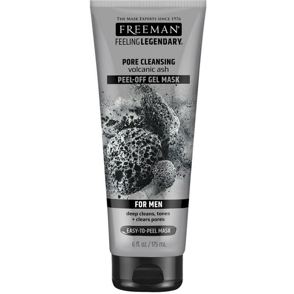Freeman Beauty Feeling Legendary Pore Clearing PeelOff Mask With Volcanic Ash, 6 Oz, 6 Pack