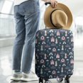thumbnail image 2 of Dark Blue Little Princess Pattern Luggage Cover Fashion Suitcase Cover Baggage Covers Fit 25-28 Inch Luggage (Go Travel), 2 of 5