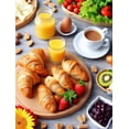 thumbnail image 1 of Delicious Breakfast Table Realistic Style DIY Drill 5D Diamond Painting Kit Home Decor,40*50cm, frame not included.,6321, 1 of 5