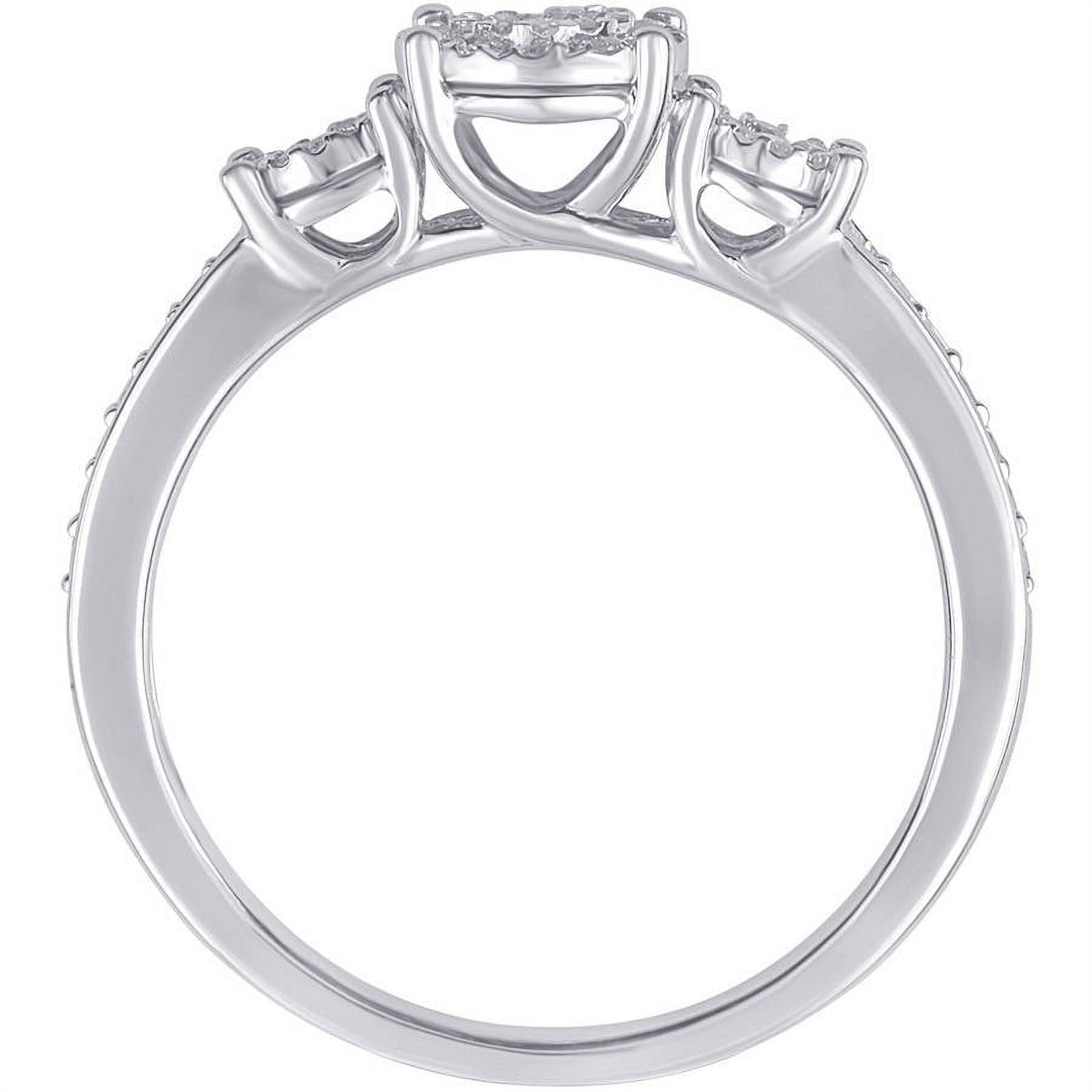 1/4 Carat T.W. Diamond Sterling Silver 3-Stone Promise Ring