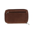 thumbnail image 3 of CTM  Embossed Floral Tooled Leather Wristlet (Women), 3 of 5