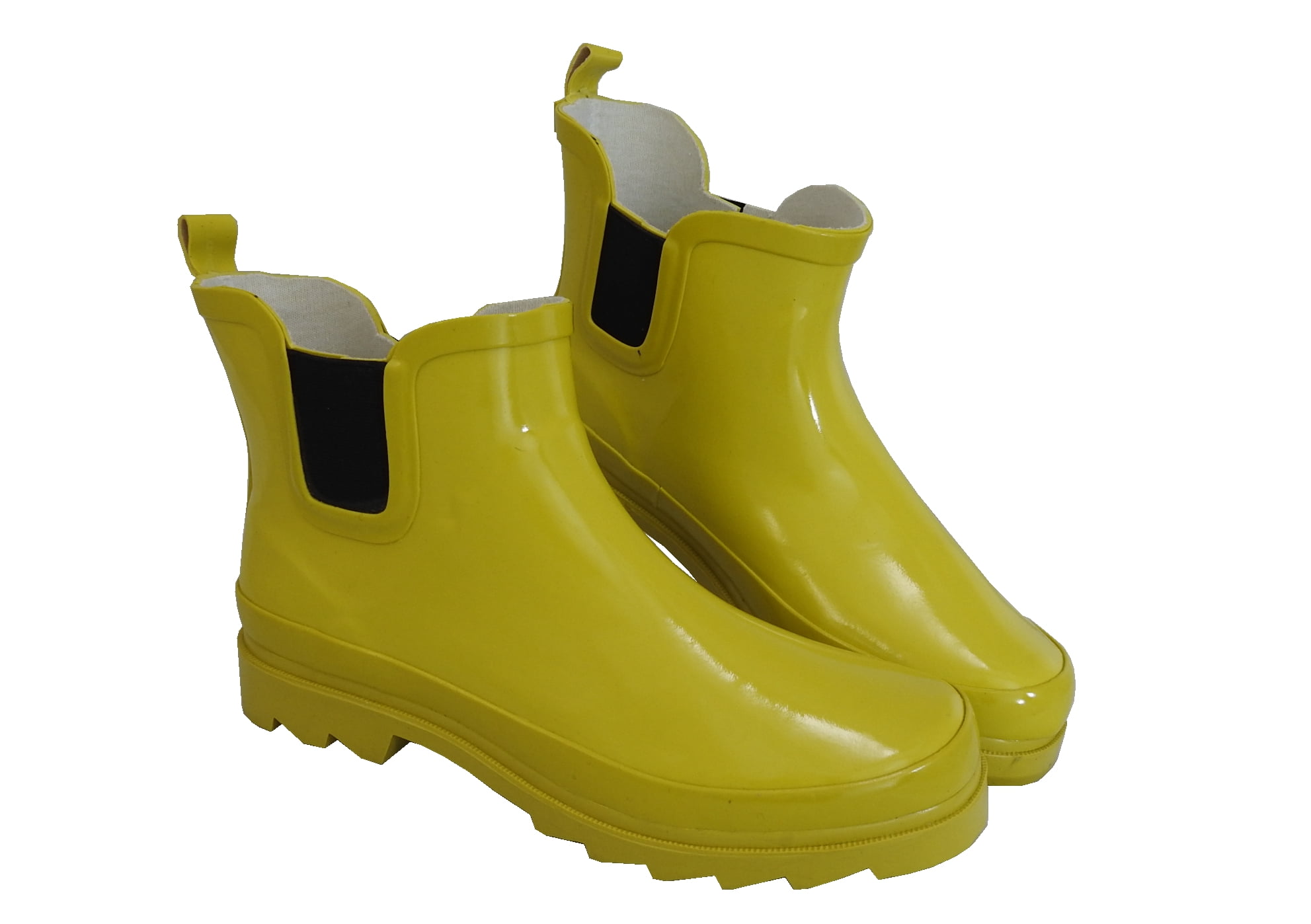 Dainzuy Rain Boots for Women Rainbow Anti-Slip Short Garden Shoes Waterproof PVC Ankle Rain Boots Casual Shoes 