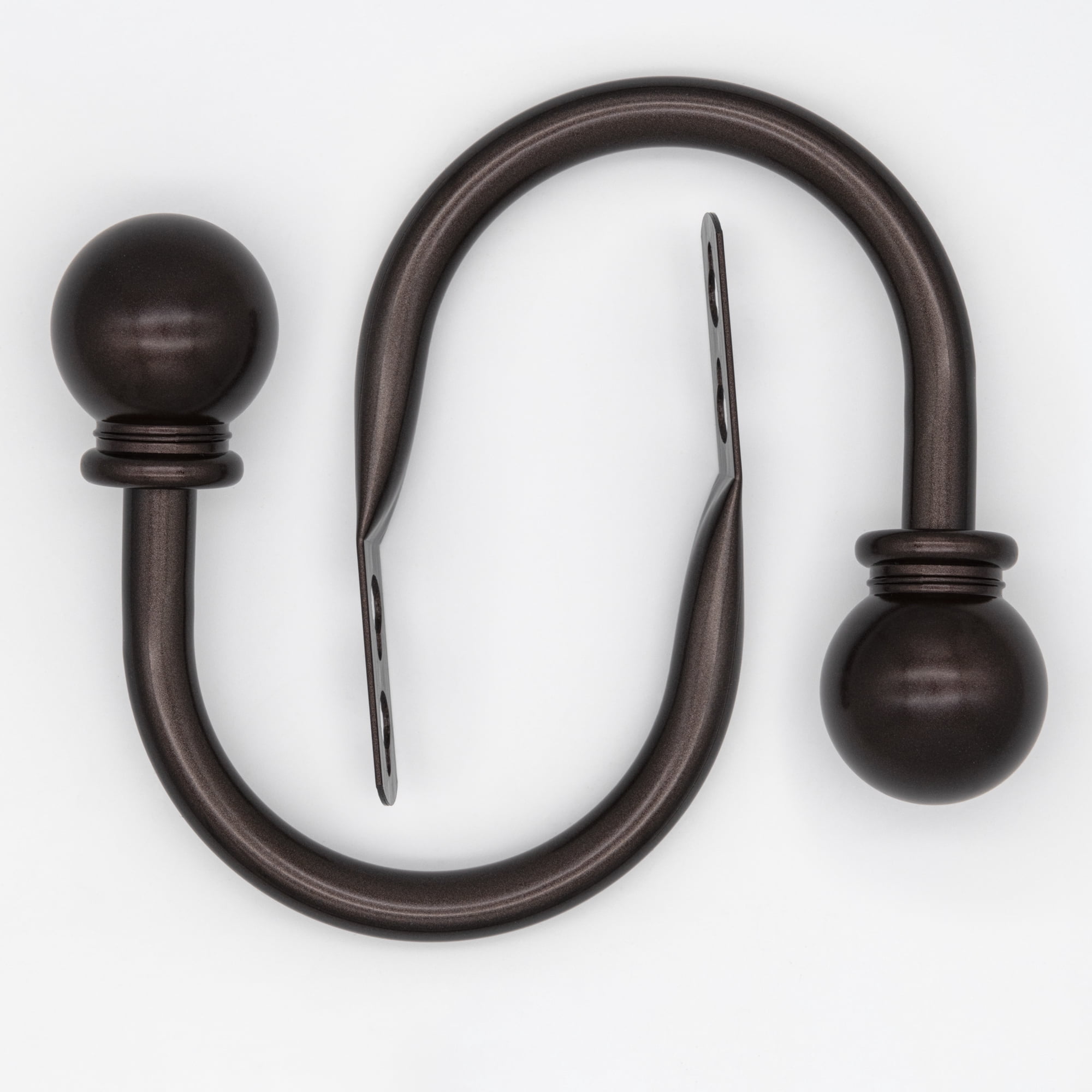 (2 pack) Mainstays Bronze Ball Curtain Rod Holdbacks (2 Count)