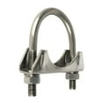 thumbnail image 3 of Stainless Steel Saddle U-Bolt Muffler / Exhaust Clamp, 2.50 Inch - 2 Pack, 3 of 6