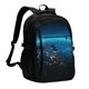 thumbnail image 1 of Balery Planet Earth Mochila con carga USB para hombre y mujer - Mochila impermeable y antirrobo para laptop con puerto USB para viajes, trabajo, 1 of 7