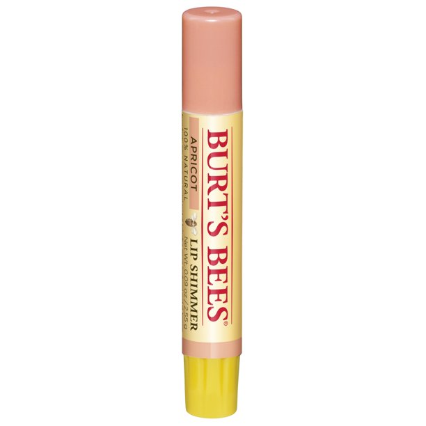 Burt's Bees 100 Natural Moisturizing Lip Shimmer, Apricot, 1 Tube
