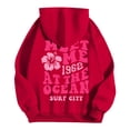 thumbnail image 7 of Cnbwig Hoodies for Teen Girls Trendy Graphic Letter Printed Hooded Pullover Drop Shoulder Loose Sweatshirt for Winter Season Hoodies Fall Coat Red S, 7 of 7