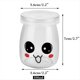 thumbnail image 2 of White 12 Tarros De Yogur De Vidrio Con Tapas Con Diferentes Decoración De Emoticonos, Tarro De Crema De Postre Capacidad 100 Ml, 2 of 5