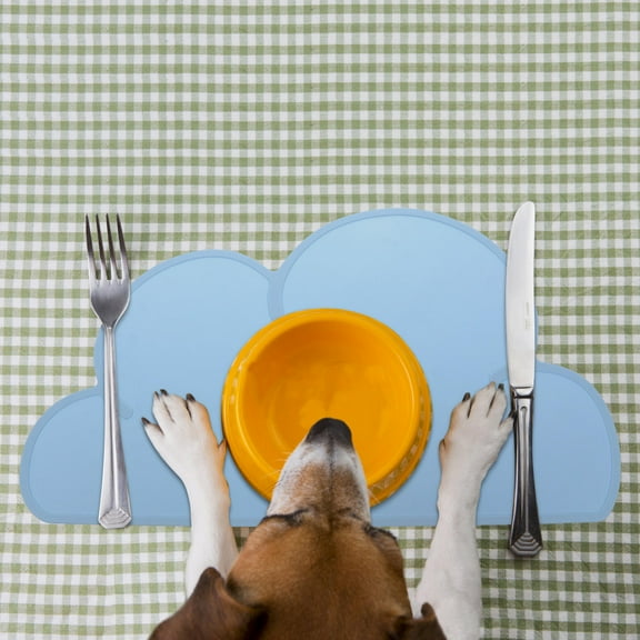 UNOMOR Silicone Pet Food Mat Durable Cat Bowl Mat Non Slip Design For Dog Feeding Heat Insulation Easy For Indoor Use