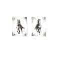thumbnail image 1 of Metaverse Ethan Harper 'Rustic Black Stallion' Canvas Art (Set of 2), 1 of 4