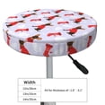 thumbnail image 2 of Cute Christmas sock Dog Round Bar Stool Seat Covers, Elastic Round Chair Cover Stool Seat Slipcover Bar Stool Cushions Round Pad for 12-14 inch, 2 of 5