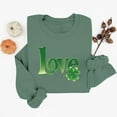 thumbnail image 5 of St Patricks Day Sweatshirt Sweatshirt St Patricks Shirt Shirt St Pattys Day Green Shamrock, 5 of 6