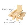 thumbnail image 2 of OULII squirrel feeder for outside 1Pcs Squirrel Feeder Light Brown Pine Wood for Outdoor Use, 2 of 6